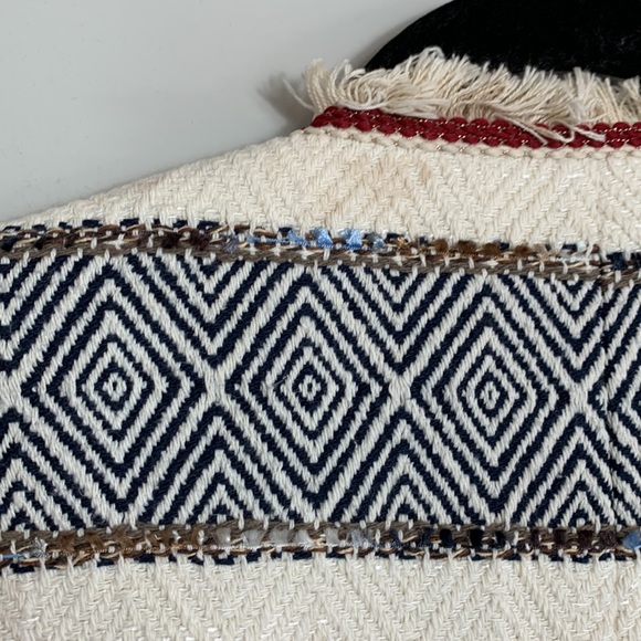 ZARA Woman Open Front Beaded Jacket Ivory Size Large - Picture 12 of 13